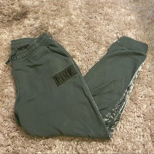 PINK Olive Joggers Small
